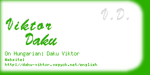 viktor daku business card